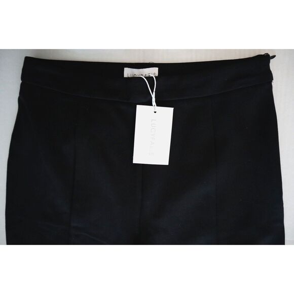 LUCY PARIS PA8907-1 Women's Sz Large Black Kari Slit Cuff Stretch Pants - Picture 5 of 11